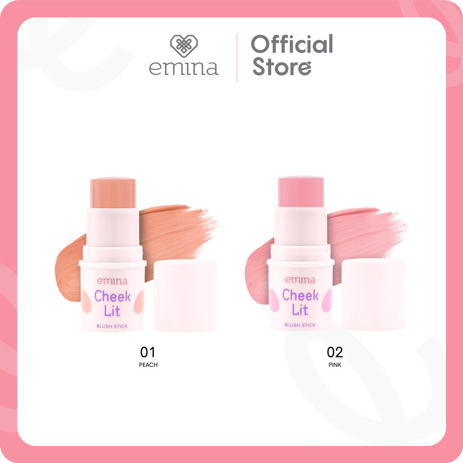 emina cheek lit blush stick 7g / blush on emina cheek lit blush stick 7g / blush on