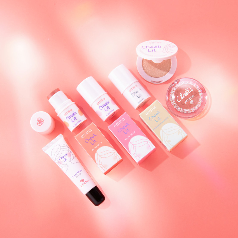 emina cheek lit blush stick 7g / blush on emina cheek lit blush stick 7g / blush on