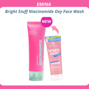 emina bright stuff niacinamide oxy ceramide brightening face wash 50ml & 100ml/pembersih wajah