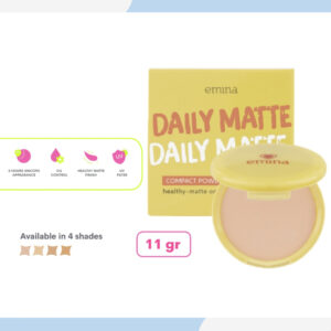 emina daily matte compact powder 11g | bedak padat