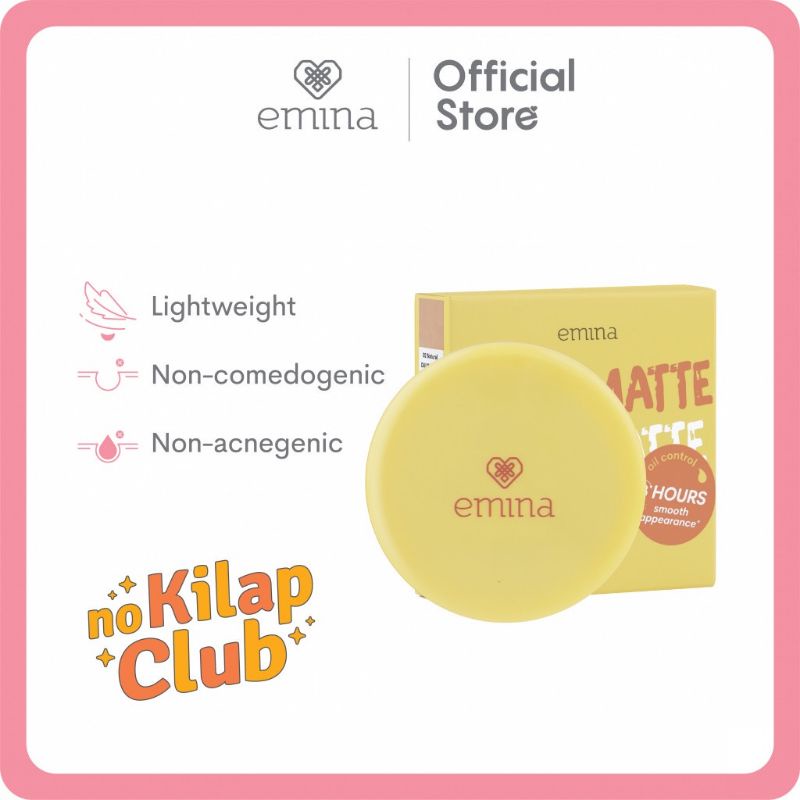 emina daily matte compact powder 11g | bedak padat emina daily matte compact powder 11g | bedak padat