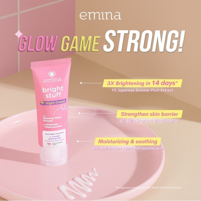 emina bright stuff night cream 20g | pelembab wajah malam hari emina bright stuff night cream 20g | pelembab wajah malam hari
