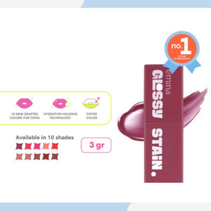 emina glossy stain 3g/lip tint finishing glossy
