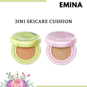 emina glow and matte 3in1 skincare cushion spf 50 pa++++ 13g/alas bedak