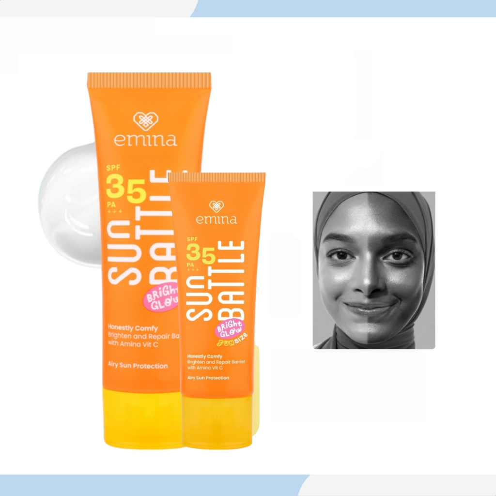 emina sun battle bright glow spf 35 pa+++/tabir surya emina sun battle bright glow spf 35 pa+++/tabir surya