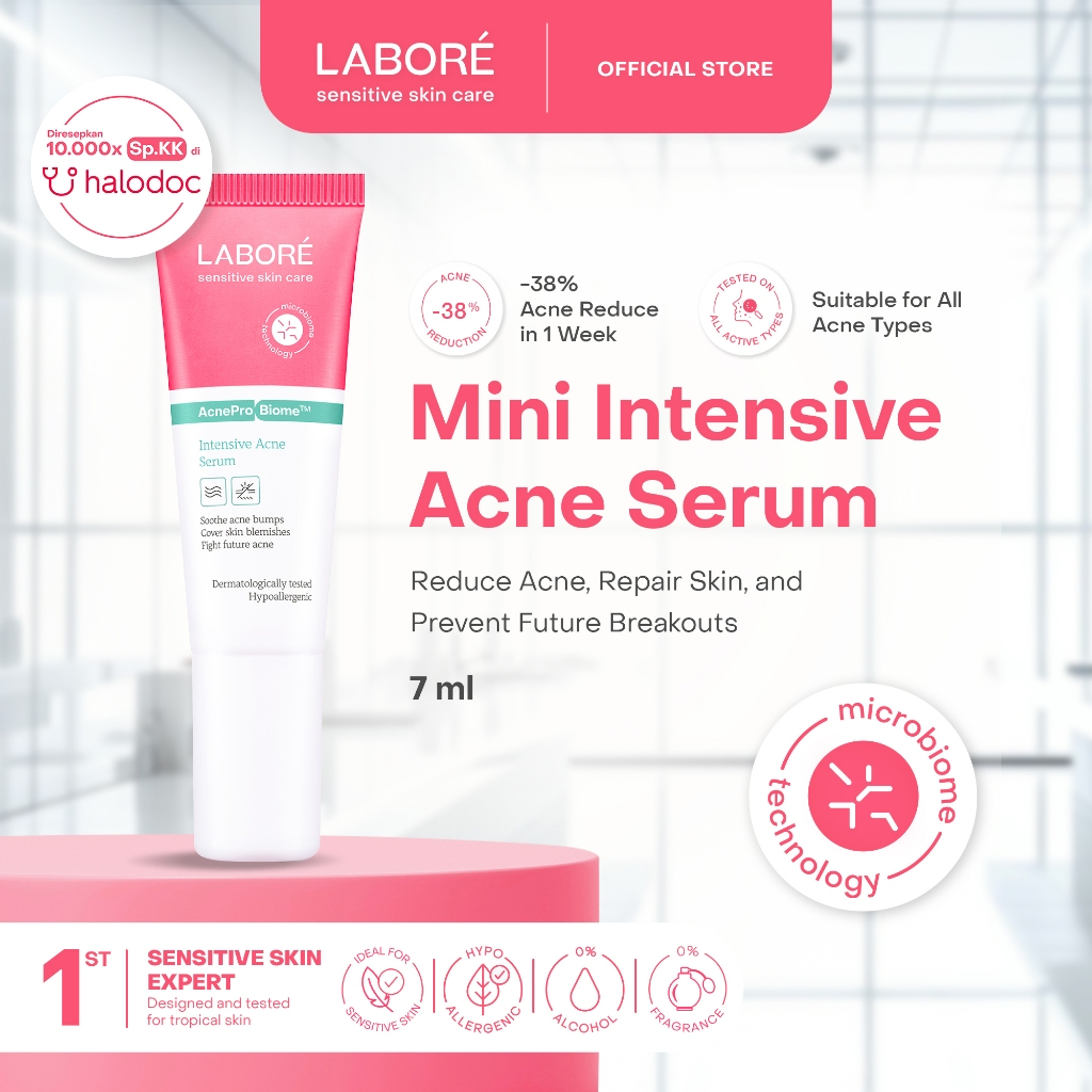 labore sensitive skin care acne serum 7ml and 20ml/perawatan wajah labore sensitive skin care acne serum 7ml and 20ml/perawatan wajah