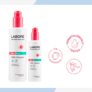 labore sensitive skincare gentle biome mild cleanser 100ml & 225ml/facial wash/sabun pembersih wajah