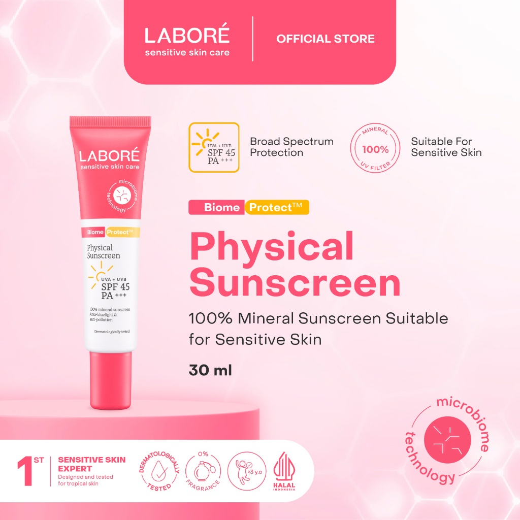 labore sensitive skincare biome protect physical sunscreen 30ml mineral sunscreen labore sensitive skincare biome protect physical sunscreen 30ml mineral sunscreen