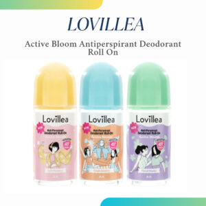 lovillea active bloom antiperspirant deodorant roll on 50ml