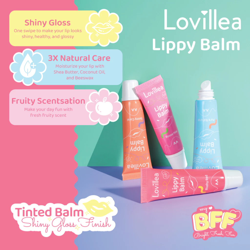 lovillea lippy balm 10gr/pelembab bibir lovillea lippy balm 10gr/pelembab bibir