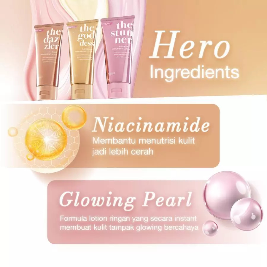 pucelle eau de luxe parfum body lotion 160ml/lotion tubuh pucelle eau de luxe parfum body lotion 160ml/lotion tubuh