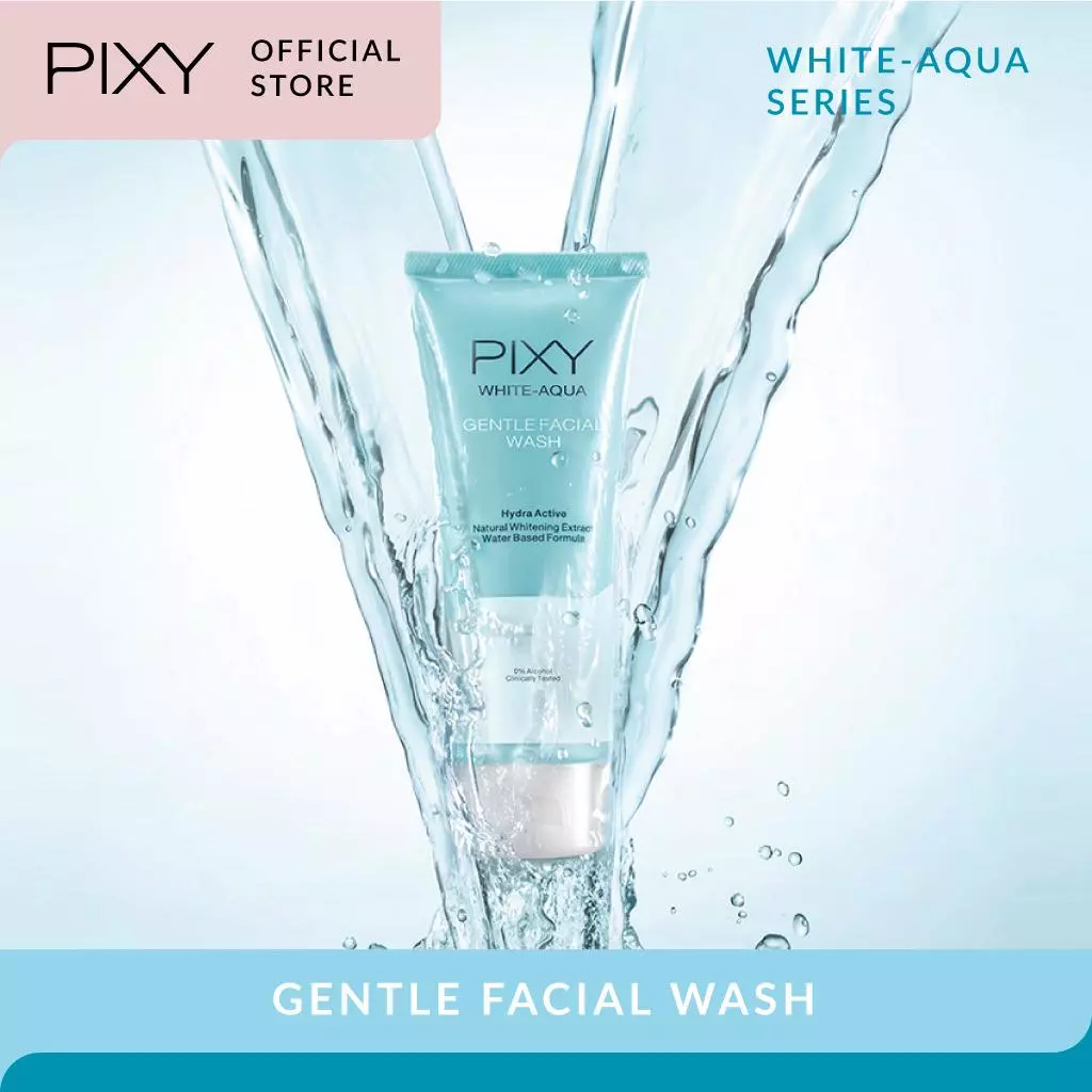 pixy white aqua gentle facial wash 100g/pembersih wajah pixy white aqua gentle facial wash 100g/pembersih wajah