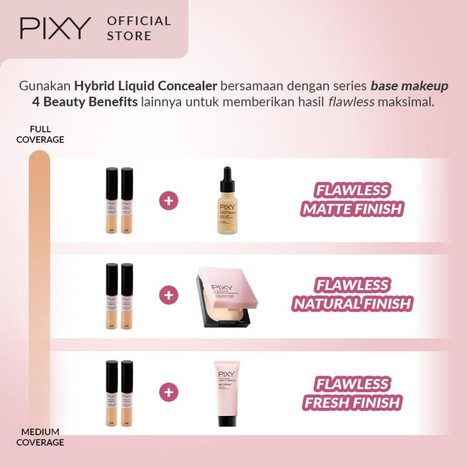 pixy 4 beauty benefits hybrid liquid concealer 8g pixy 4 beauty benefits hybrid liquid concealer 8g