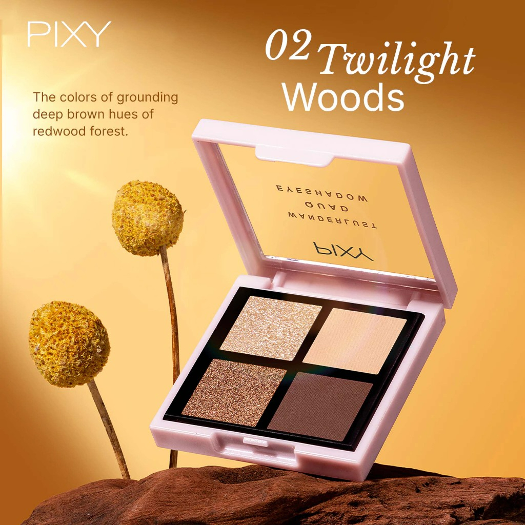 pixy wanderlust quad eyeshadow 5.5g/perona mata pixy wanderlust quad eyeshadow 5.5g/perona mata