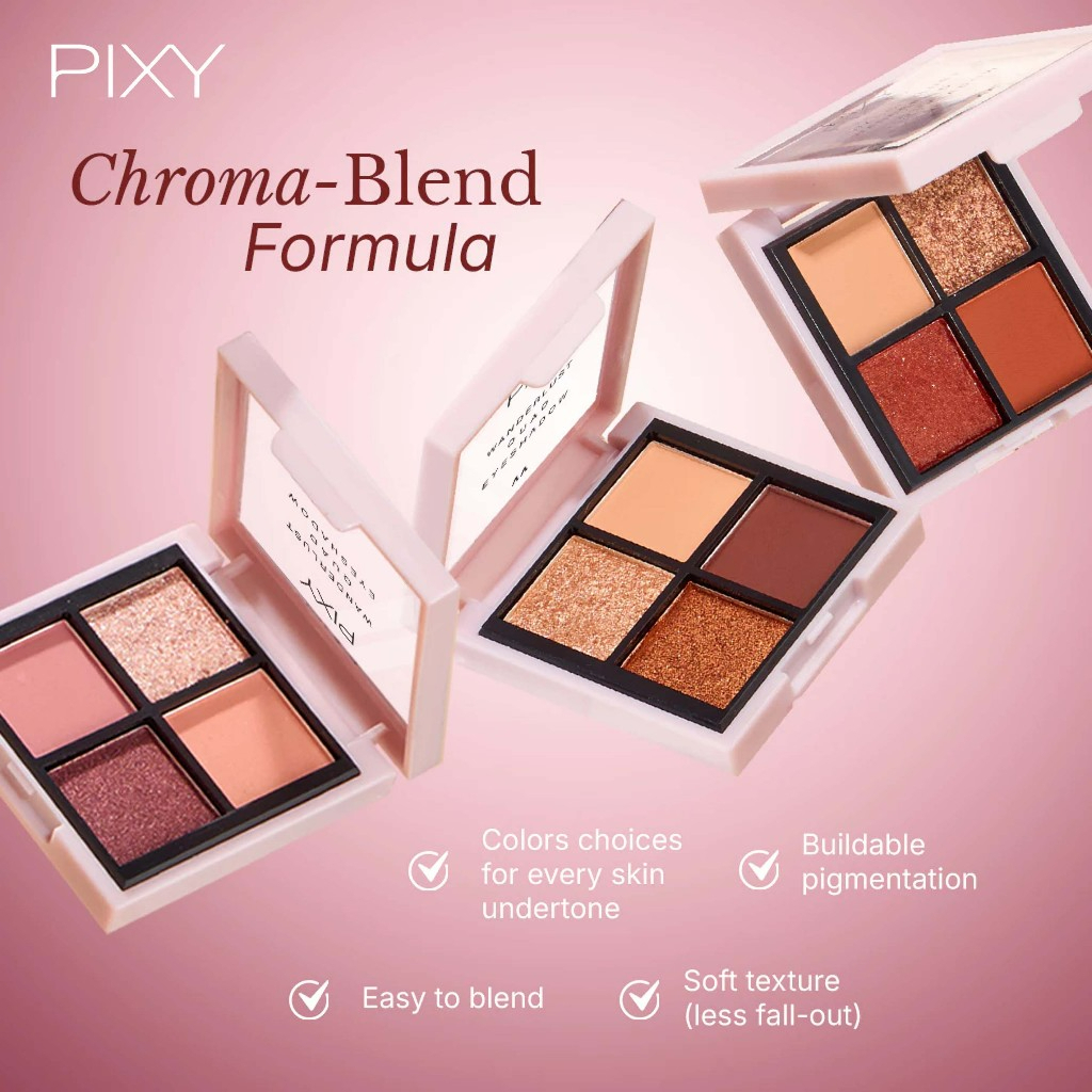 pixy wanderlust quad eyeshadow 5.5g/perona mata pixy wanderlust quad eyeshadow 5.5g/perona mata