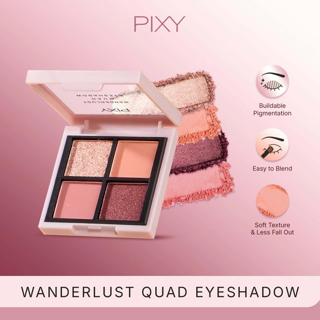 pixy wanderlust quad eyeshadow 5.5g/perona mata pixy wanderlust quad eyeshadow 5.5g/perona mata
