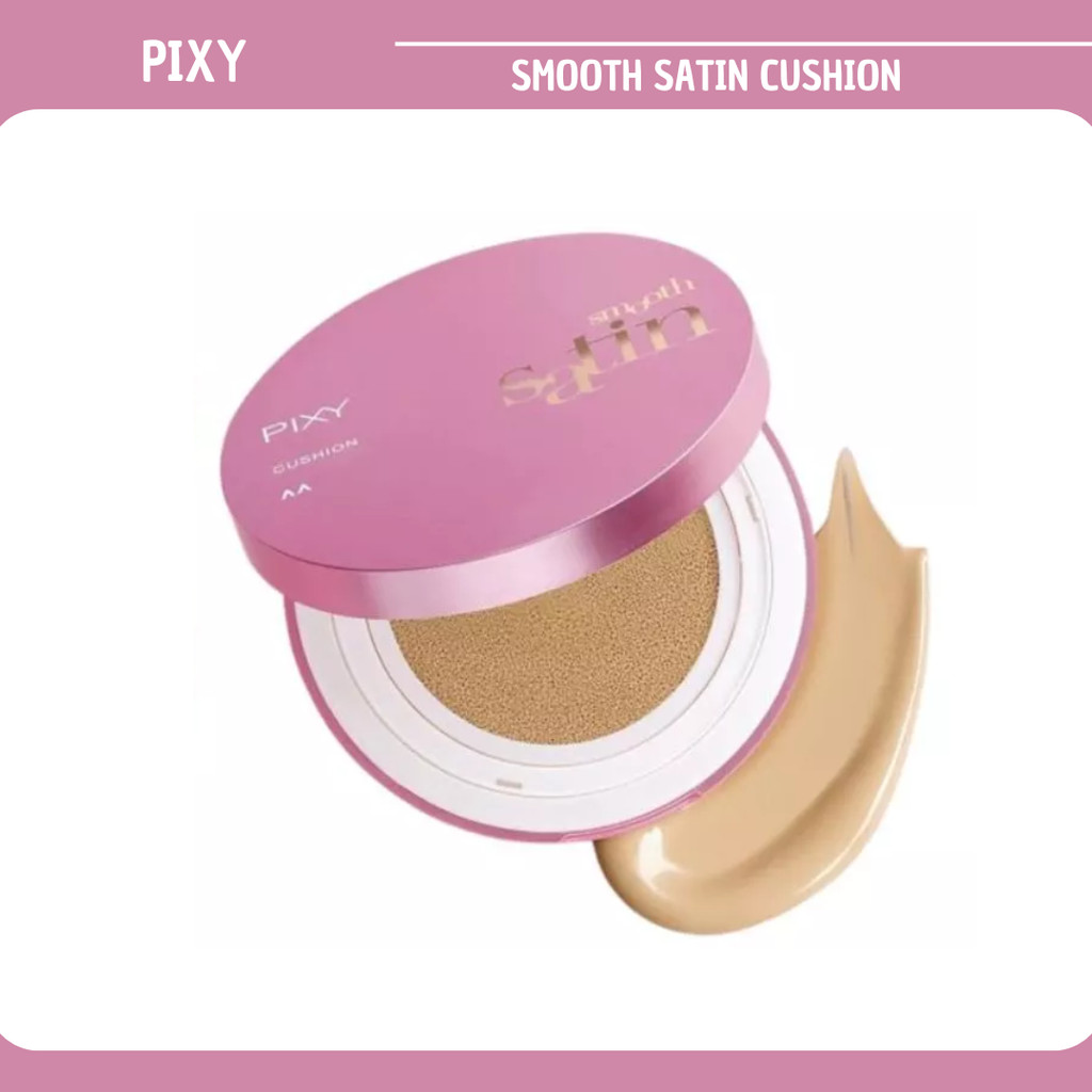 pixy smooth satin cushion spf50 pa++++ 11g/alas bedak pixy smooth satin cushion spf50 pa++++ 11g/alas bedak