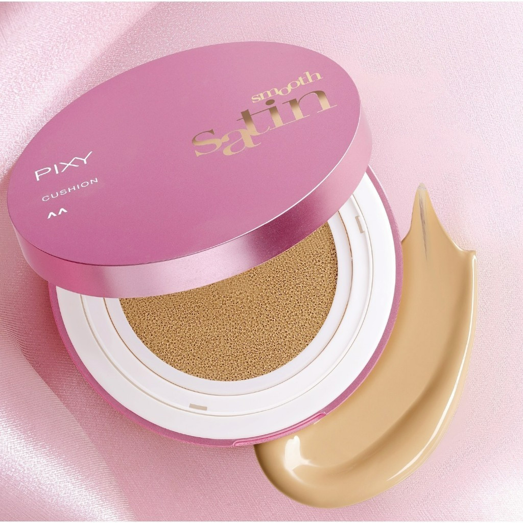 pixy smooth satin cushion spf50 pa++++ 11g/alas bedak pixy smooth satin cushion spf50 pa++++ 11g/alas bedak
