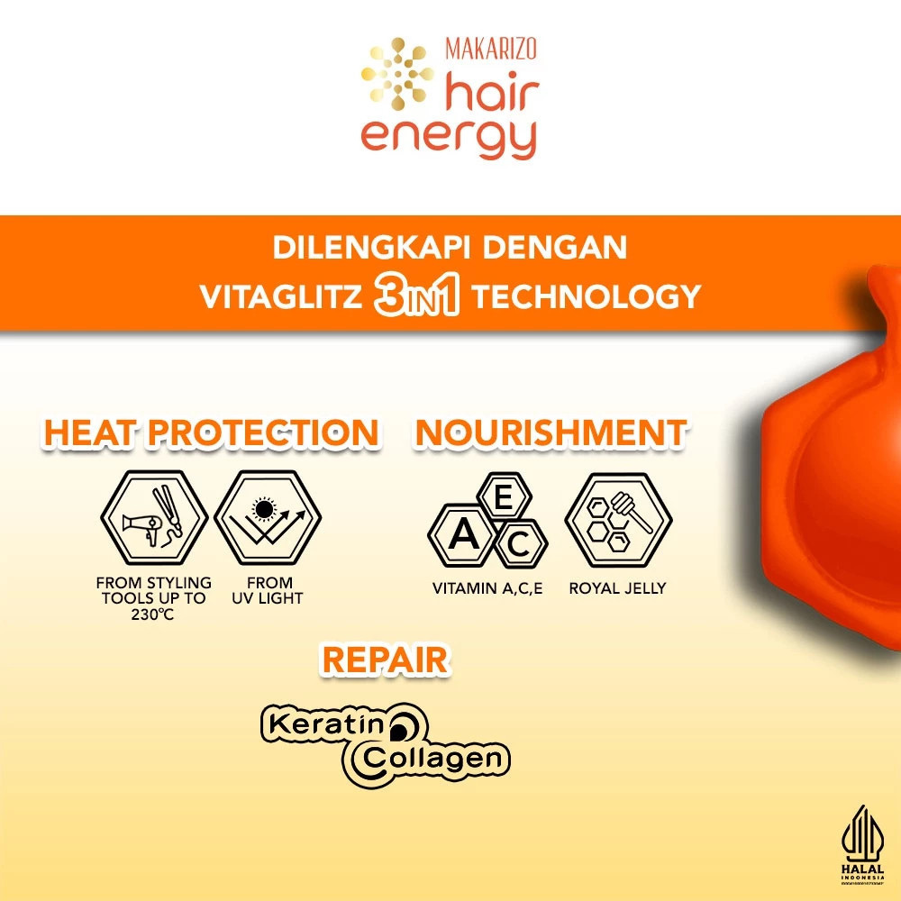 makarizo hair energy vitaglitz hair keratin serum 20x1ml/vitamin rambut makarizo hair energy vitaglitz hair keratin serum 20x1ml/vitamin rambut