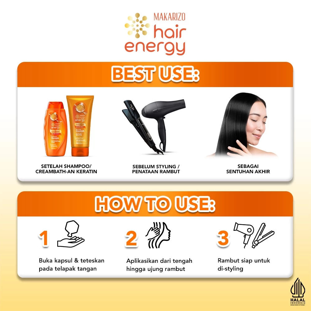 makarizo hair energy vitaglitz hair keratin serum 20x1ml/vitamin rambut makarizo hair energy vitaglitz hair keratin serum 20x1ml/vitamin rambut