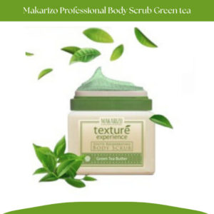 makarizo professional texture experience body scrub green tea 500ml/lulur mandi badan