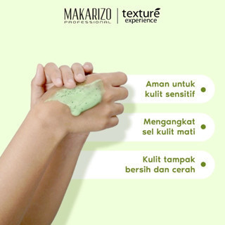 makarizo professional texture experience body scrub green tea 500ml/lulur mandi badan makarizo professional texture experience body scrub green tea 500ml/lulur mandi badan