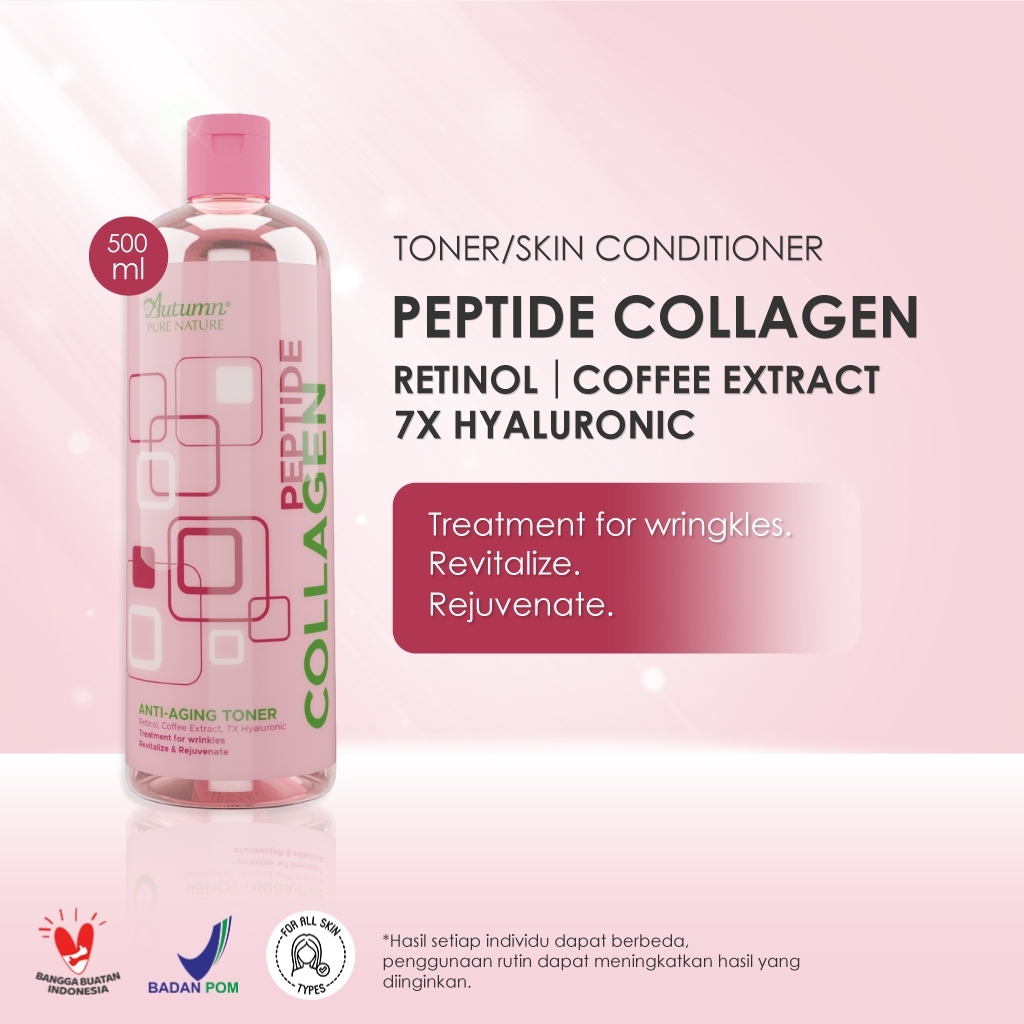 autumn peptide collagen anti aging toner 500ml/toner wajah autumn peptide collagen anti aging toner 500ml/toner wajah