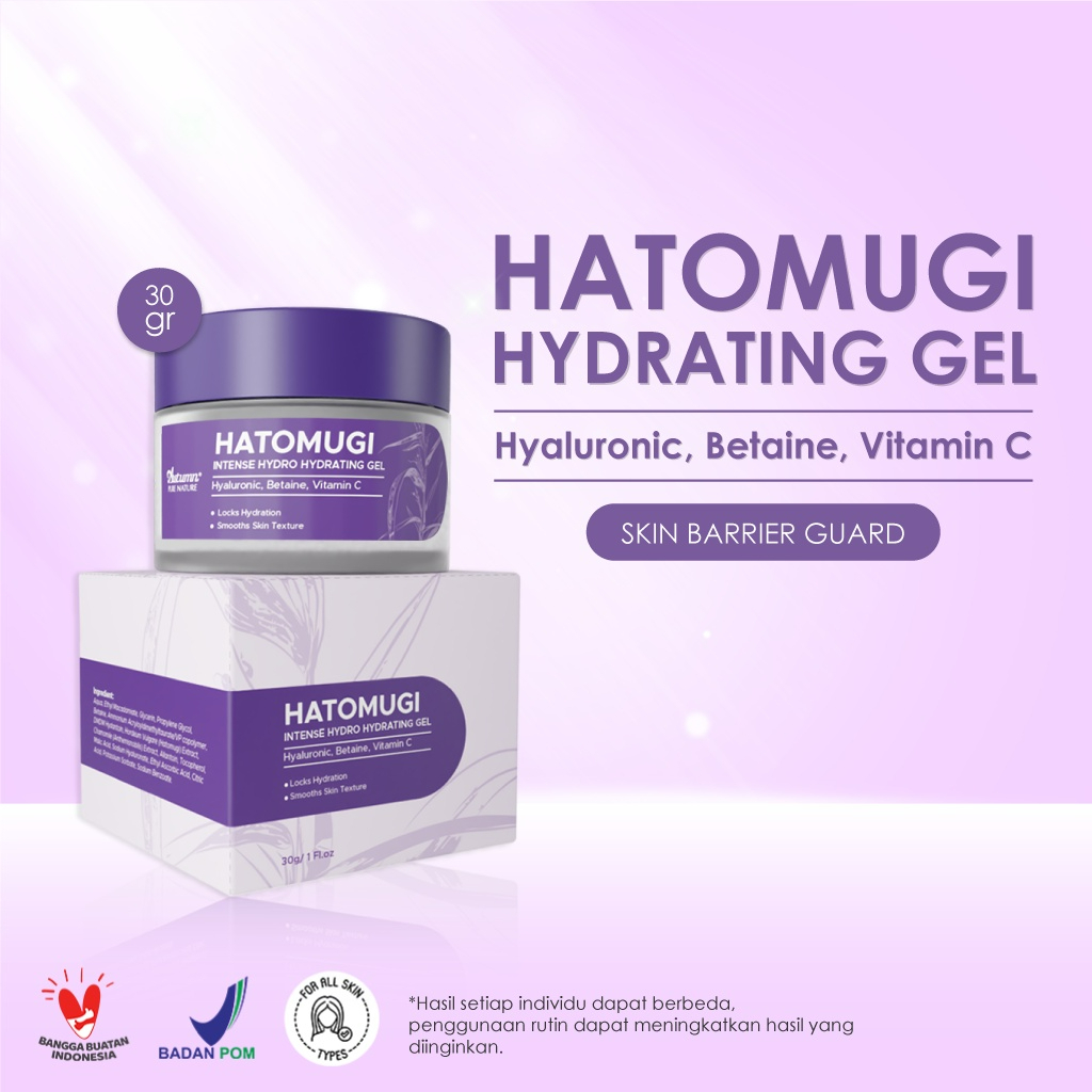 autumn hatomugi intense hydro hydrating gel 30g | pelembab wajah autumn hatomugi intense hydro hydrating gel 30g | pelembab wajah
