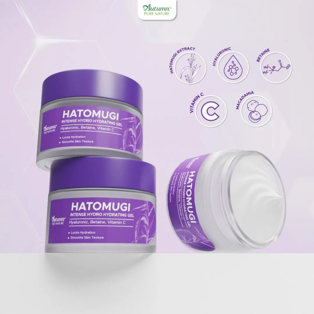 autumn hatomugi intense hydro hydrating gel 30g | pelembab wajah autumn hatomugi intense hydro hydrating gel 30g | pelembab wajah