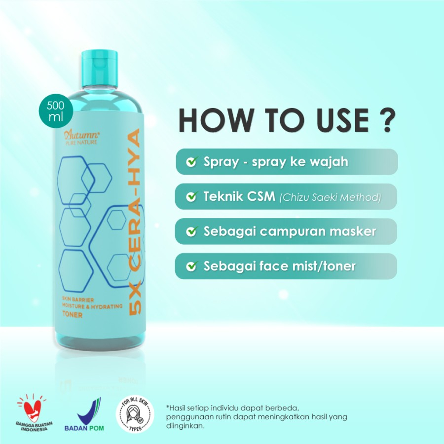 autumn 5x ceramide hyaluronic skin barrier moisture & hydrating toner 500ml autumn 5x ceramide hyaluronic skin barrier moisture & hydrating toner 500ml