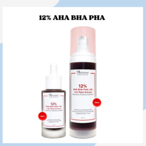 autumn 12% aha bha pha 5x plant extract intensive peeling solution serum 30ml & 100ml/serum wajah