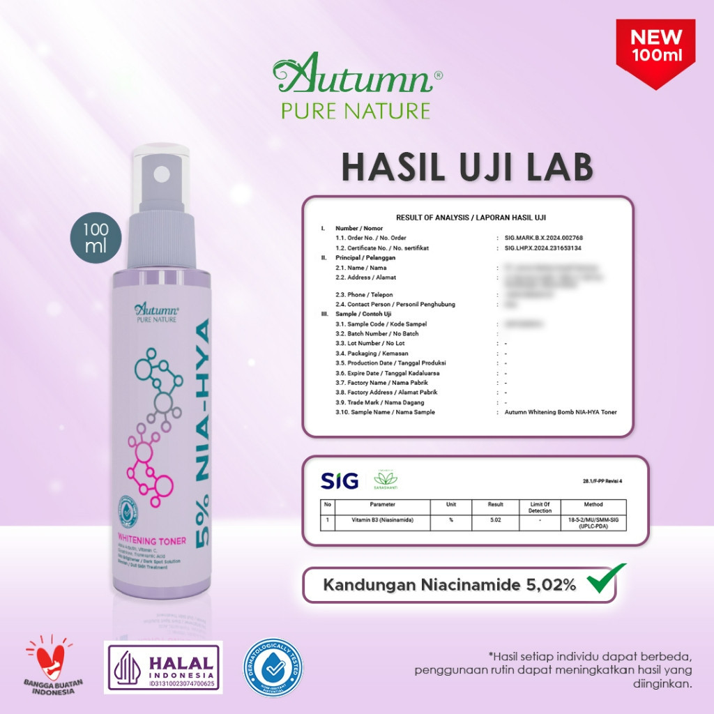 autumn 5% nia hya whitening toner 100ml/toner wajah dan badan autumn 5% nia hya whitening toner 100ml/toner wajah dan badan