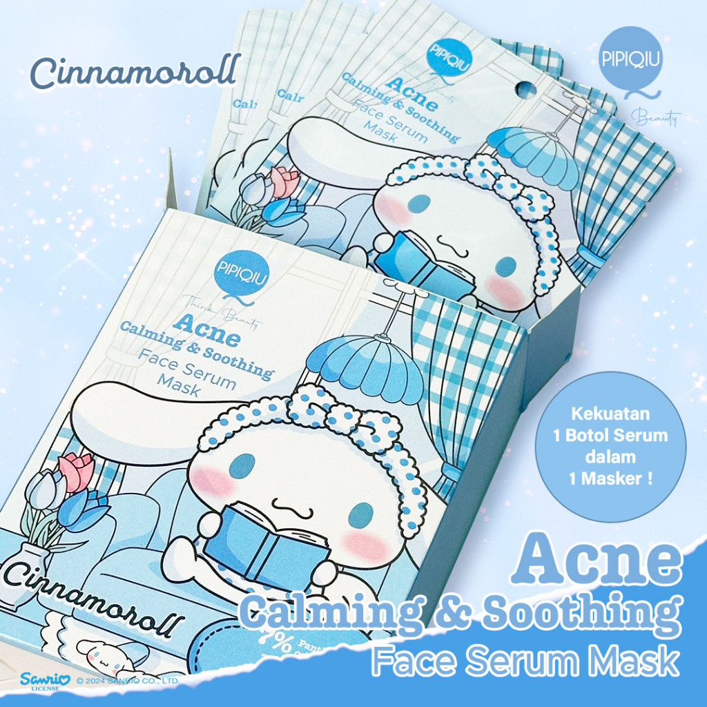 pipiqiu face serum mask 25g/acne calming and soothing/5x ceramide barrier care/brightening/masker wajah pipiqiu face serum mask 25g/acne calming and soothing/5x ceramide barrier care/brightening/masker wajah