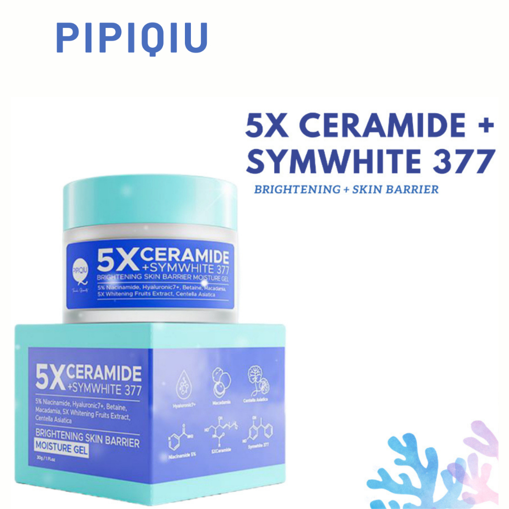 pipiqiu 5x ceramide symwhite 377 brightening skin barrier moisture gel 30g/ pelembab wajah pipiqiu 5x ceramide symwhite 377 brightening skin barrier moisture gel 30g/ pelembab wajah