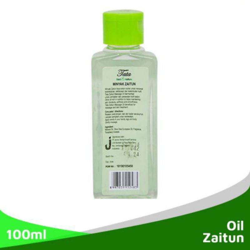 tata zaitun massage oil / minyak zaitun vitamin e bpom 100ml tata zaitun massage oil / minyak zaitun vitamin e bpom 100ml