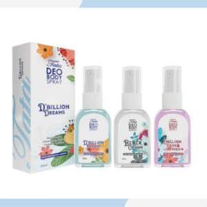 tata deo bio spray black opinium | d'billion dreams | english pear & feersia 30ml | deodorant