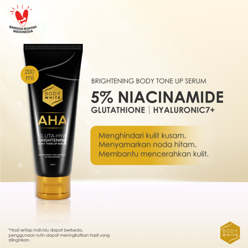 body white aha gluta hya brightening body tone up serum 200ml body white aha gluta hya brightening body tone up serum 200ml