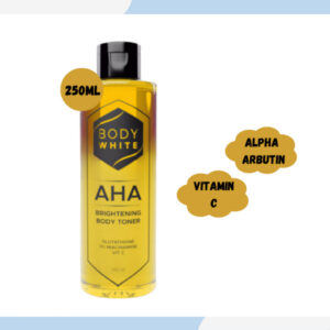 body white aha brightening body toner 250ml