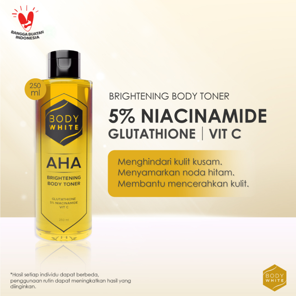 body white aha brightening body toner 250ml body white aha brightening body toner 250ml
