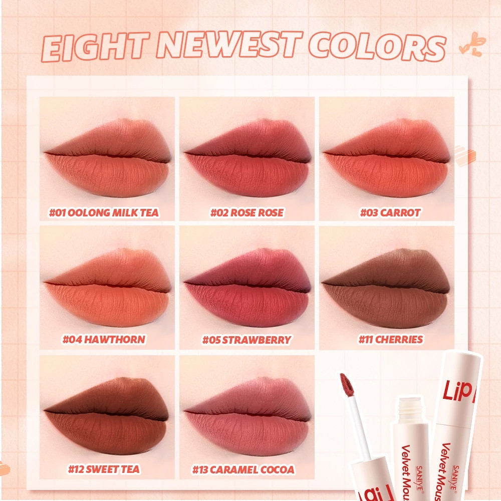 saniye lip matte velvet mousse 4ml saniye lip matte velvet mousse 4ml