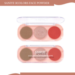 saniye 3 colors face powder palette 9g/perona mata