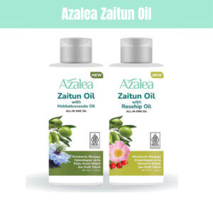 azalea zaitun oil with habbatussauda and rosehip oil 150ml