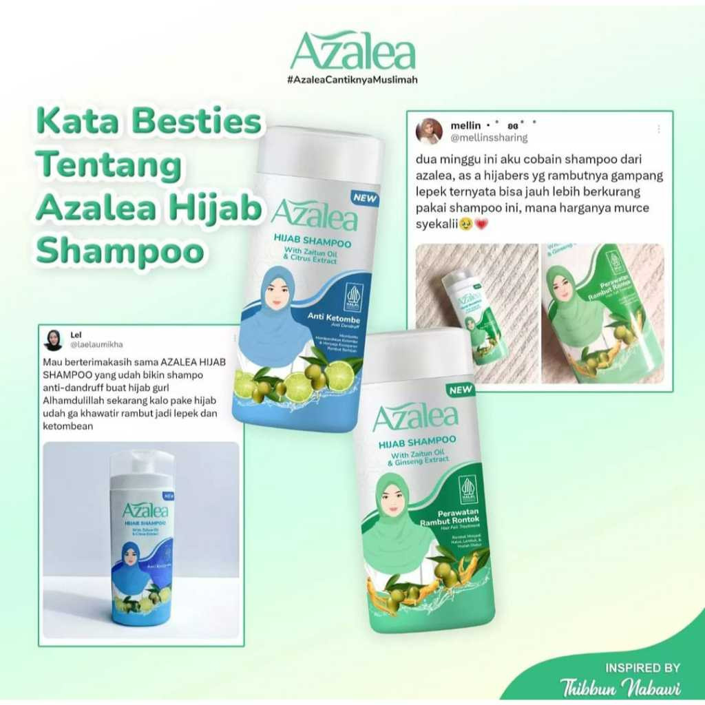 azalea hijab shampoo 170ml/perawatan rambut azalea hijab shampoo 170ml/perawatan rambut