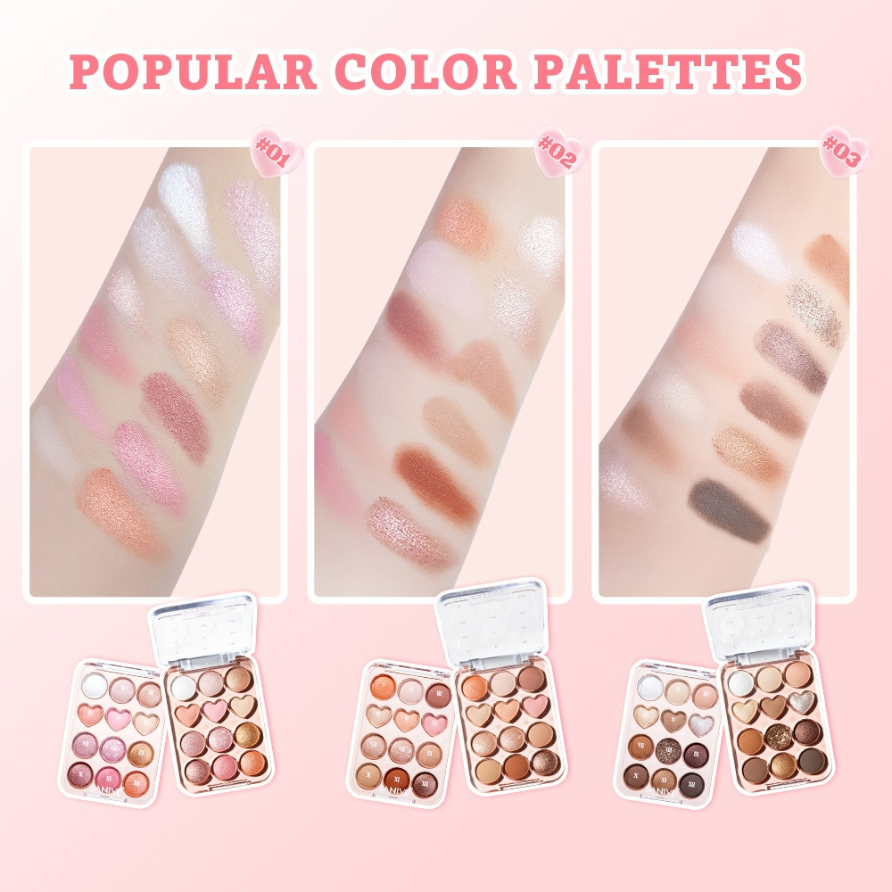 saniye 12 colors sweetheart eyeshadow palette 18g/perona mata saniye 12 colors sweetheart eyeshadow palette 18g/perona mata