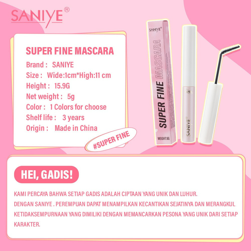 saniye super fine mascara 5ml saniye super fine mascara 5ml