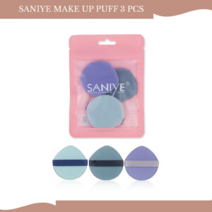 saniye 3pcs make up puff/spons alas bedak