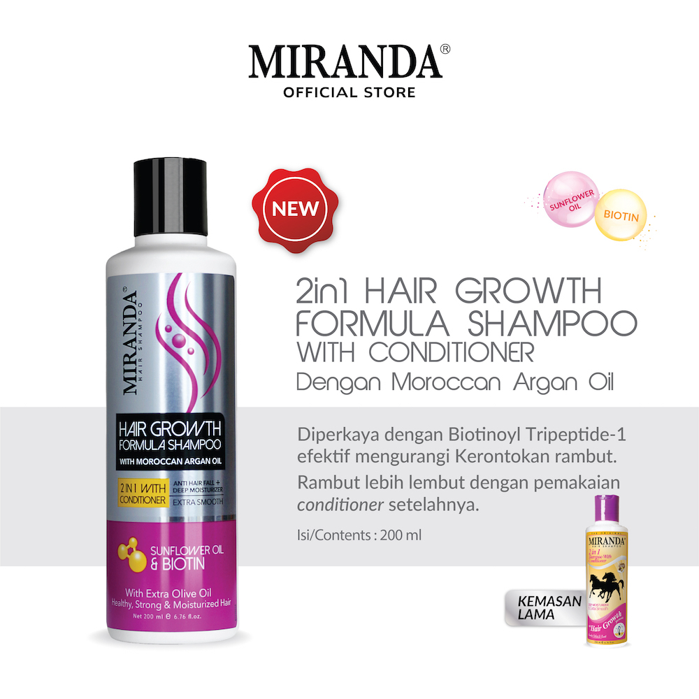 miranda hair growth biotin shampoo original & hair growth biotin shampoo sunflower oil with conditioner 200ml miranda hair growth biotin shampoo original & hair growth biotin shampoo sunflower oil with conditioner 200ml