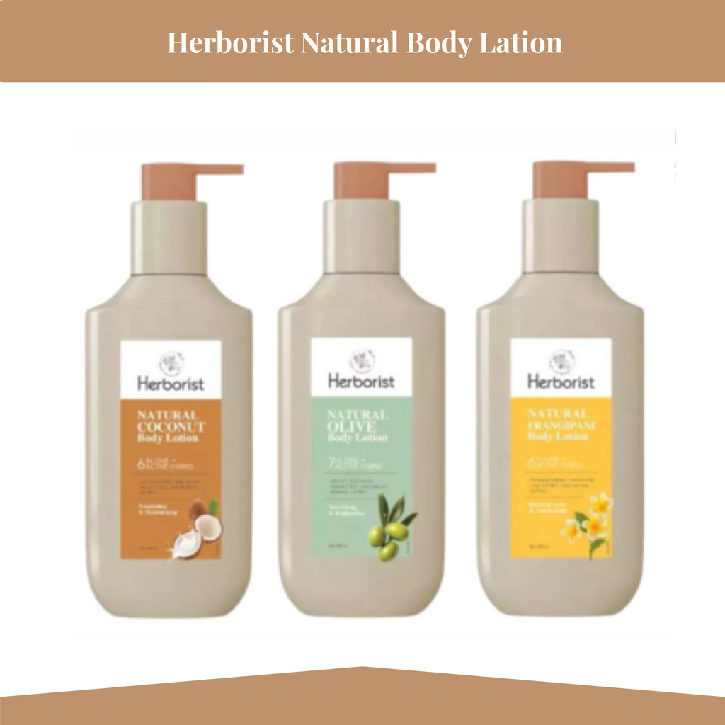 herborist natural body lotion 200ml/losion tubuh herborist natural body lotion 200ml/losion tubuh