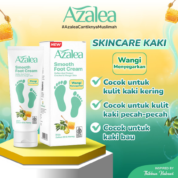 azalea smooth foot cream 35g/perawatan kulit kaki azalea smooth foot cream 35g/perawatan kulit kaki