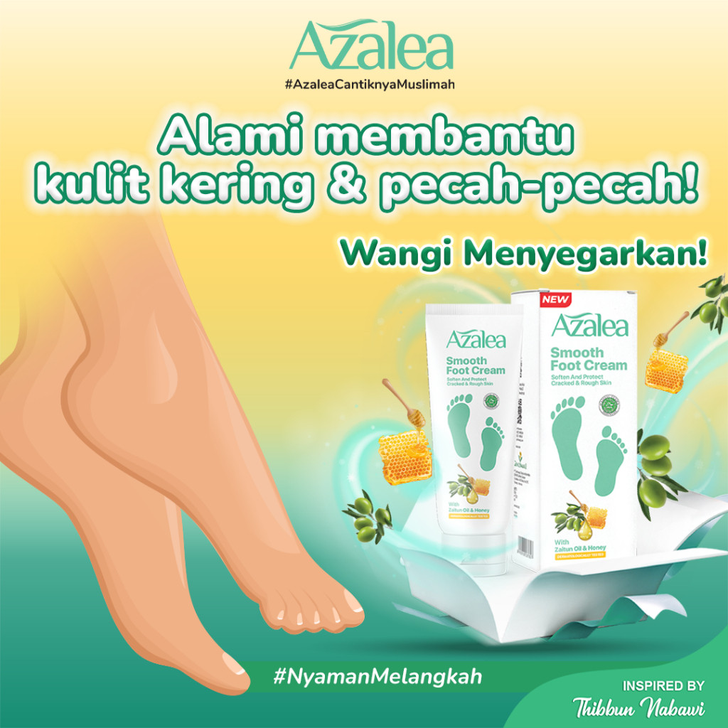 azalea smooth foot cream 35g/perawatan kulit kaki azalea smooth foot cream 35g/perawatan kulit kaki